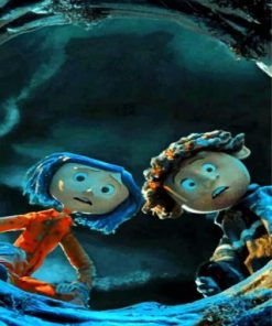 Coraline And Wybie Paint by numbers