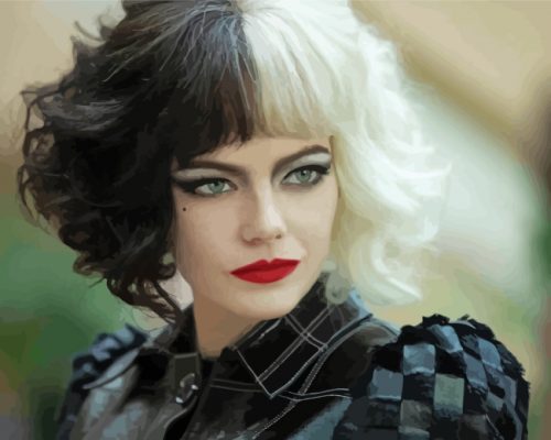 Emma Stone Cruella Paint by numbers