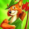 Robbin Hood Cartoon Disney Paint by number