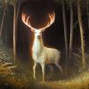 white-stag-paint-by-number