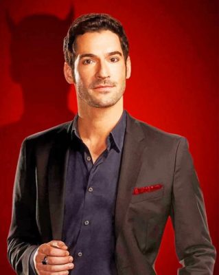 Lucifer Tom Ellis paint by numbers