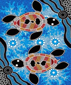 Aboriginals Turtles paint by numbers