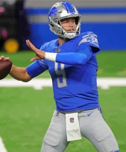 American Football Quarterback Matthew Stafford Paint By Numbers