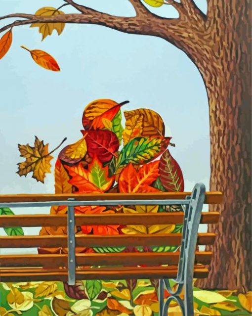 Autumn Leaves Couple Paint By Numbers