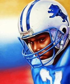 Barry Sanders Detroit Lions Paint By Numbers