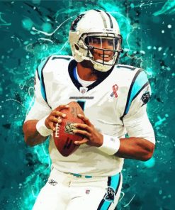 Cam Newton Player Paint By Numbers