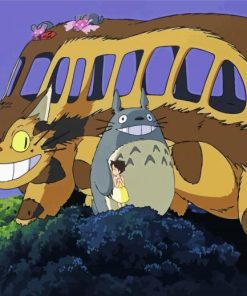 Catbus Totoro Studio Ghibli Paint By Numbers