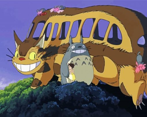 Catbus Totoro Studio Ghibli Paint By Numbers