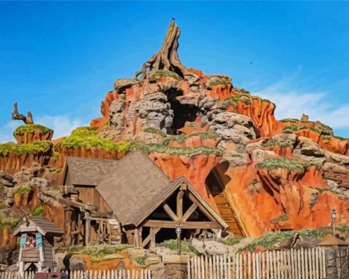 Critter Country Splash Mountain Paint By Numbers