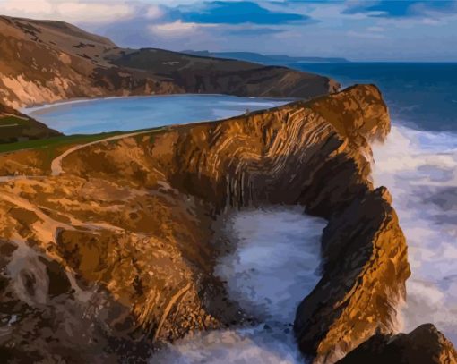 England Lulworth Cove Paint By Numbers