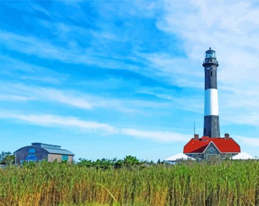 Fire Island Lighthouse Building Paint By Numbers