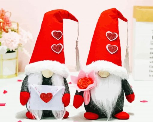 Gnomes Valentine Paint By Numbers