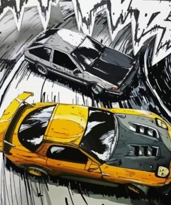 Illustrationn Initial D Street Racing Paint By Numbers