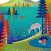 Jordan Pond NationaL Park Poster Paint By Numbers