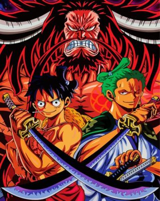 Kaido Zoro Luffy One Piece Paint By Numbers