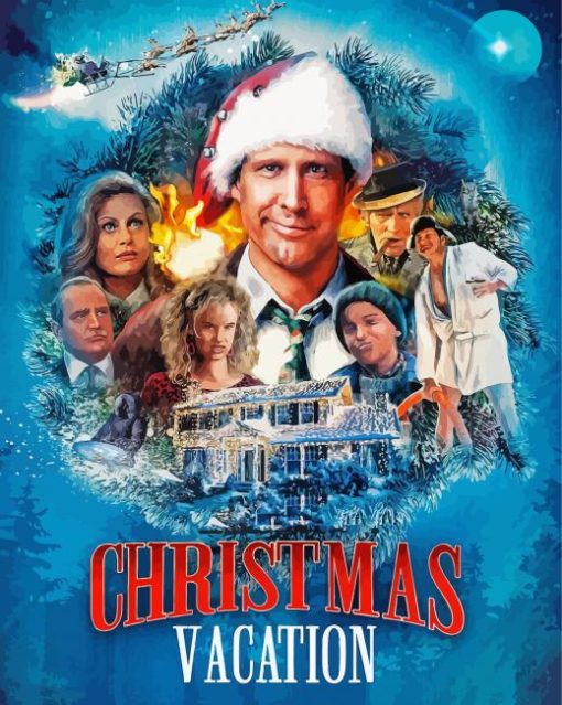 National Lampoons Christmas Vacation Poster Paint By Numbers