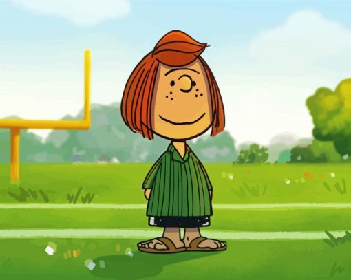 Peppermint Patty The Peanuts Animation Paint By Numbers