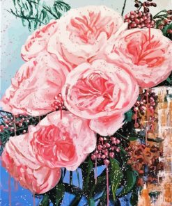 Pink Juliet Roses Paint By Numbers