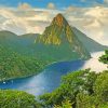 Pitons Saint Lucia Island Paint By Numbers