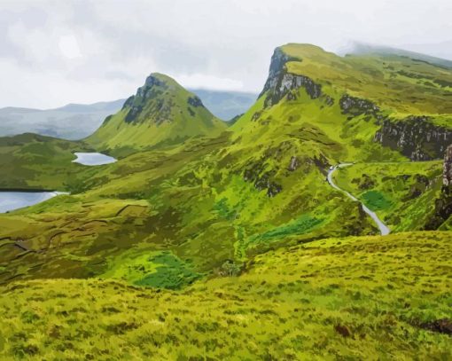 Quiraing Isle Of Skye Paint By Numbers