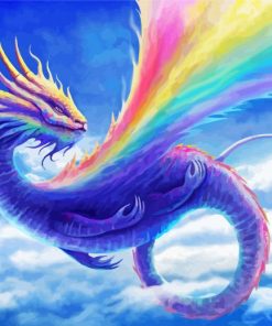 Rainbow Dragon Paint By Numbers