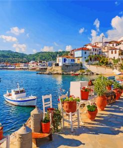 Samos Greek Island Paint By Numbers