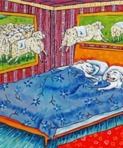 Sheep And Dog Art Paint By Numbers