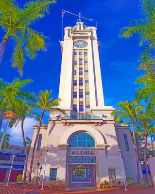 The Aloha Tower Paint By Numbers