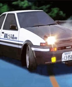 Toyota Ae86 Car Art Paint By Numbers