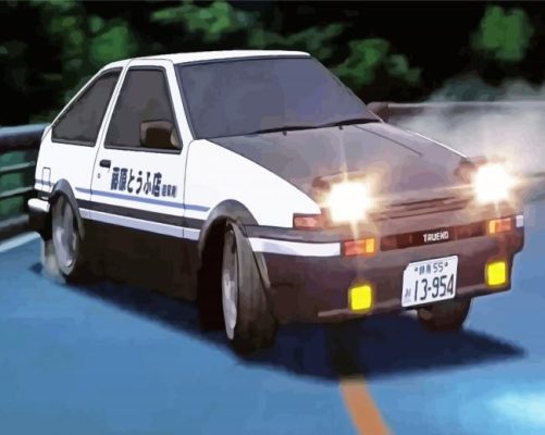 Toyota Ae86 Car Art Paint By Numbers