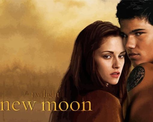 Twilight New Moon Poster Paint By Numbers