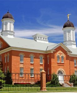 Vernal Utah Church Temple Paint By Numbers