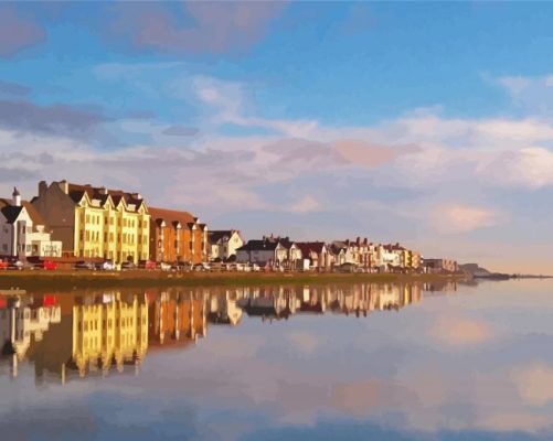 West Kirby Buildings Reflection Paint By Numbers