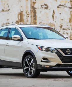 White Nissan Qashqai Paint By Numbers