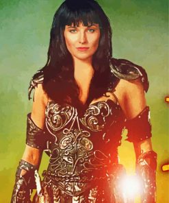 Xena Warrior Princess Movie Poster Paint By Numbers