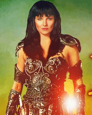 Xena Warrior Princess Movie Poster Paint By Numbers