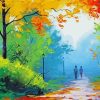 Aesthetic Autumn Stroll Art Paint By Numbers