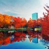 Beautiful Boston In Autumn Paint By Numbers