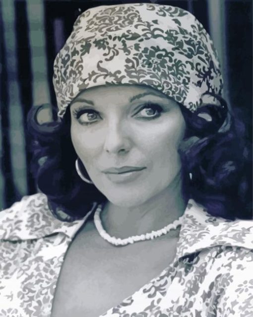 Gorgeous Joan Collins Paint By Numbers