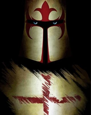 Knight Templar Creepy Look Paint By Numbers