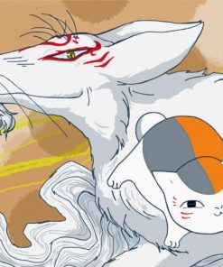 Nyanko Sensei With White Fox Paint By Numbers