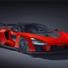 Red Mclaren Senna Paint By Numbers