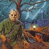 Scary Jason Illustration Paint By Numbers