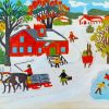 Snowy Day Maud Lewis Paint By Numbers