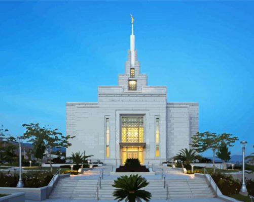 Tegucigalpa Honduras Temple Paint By Numbers