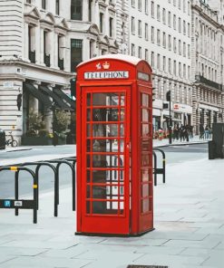 Telephone Box London Paint By Numbers