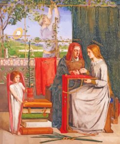 The Childhood Of The Virgin Mary Gabriel Rossetti Paint By Numbers