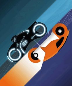 Tron Legacy Illustration Poster Paint By Numbers