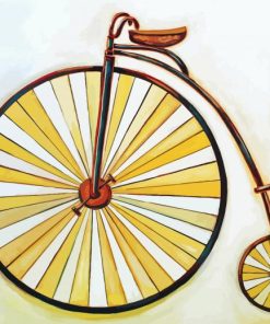 Vintage Old Bike Paint By Numbers