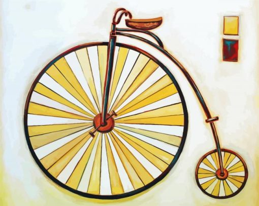 Vintage Old Bike Paint By Numbers